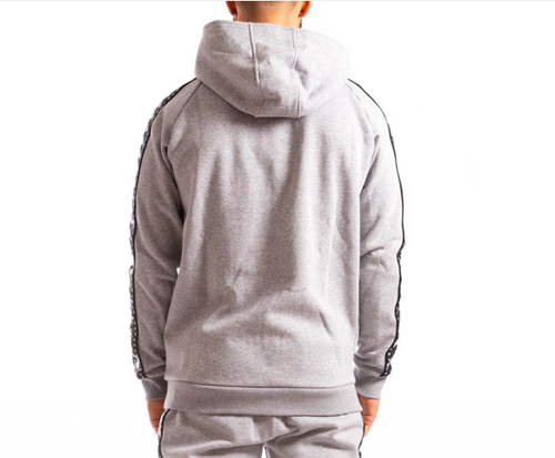 mens grey kappa hoodie
